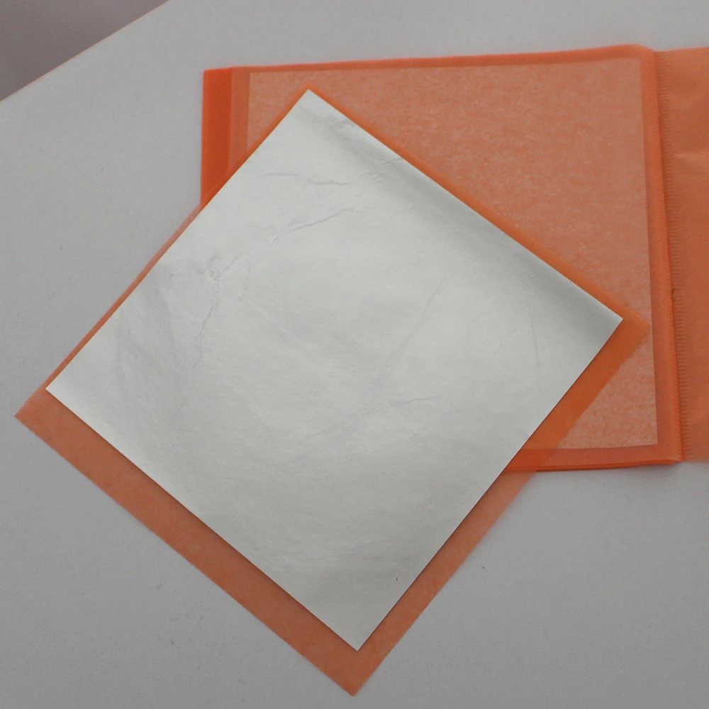 1 буклет имитация серебряного листа передача серебряных алюминиевых листов