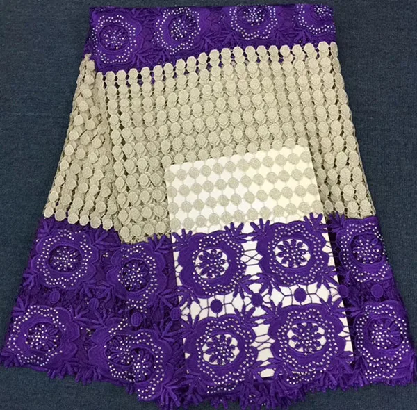 Горячая Распродажа 5 ярдов новейшие Африканские кружева с камнем 2018 Африканский