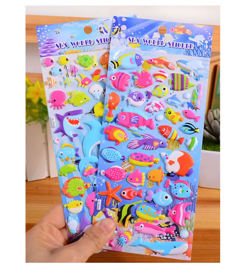 3d наклейки в виде животных XQ21|stickers kids|cute puffy stickerspuffy stickers |