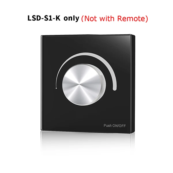 LSD-S1-K(Black) Only Ультратонкая сенсорная горка RF 2,4G пульт дистанционного управления Умный дом работа с V1 V2 V3KS S1 S1-B Одноцветный двойной цвет RGB светодиодный освещение - Цвет: LSD-S1-K(Black) Only