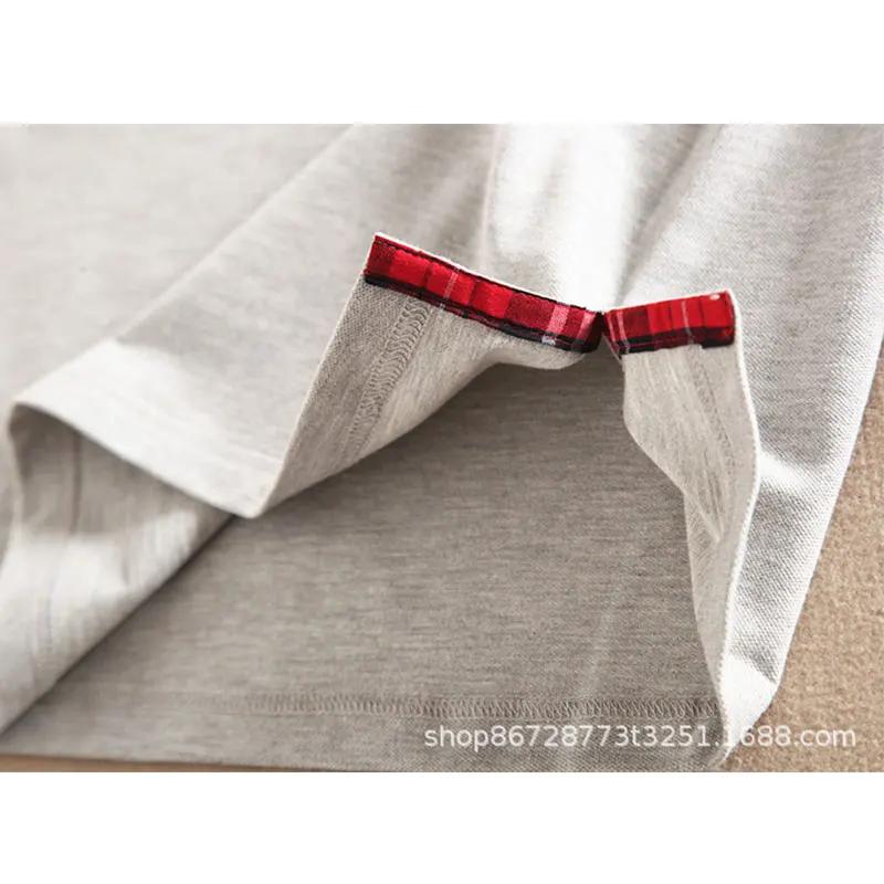 Lusumily 2XL 3XL повседневные платья поло с рисунком медведя летние топы одежда