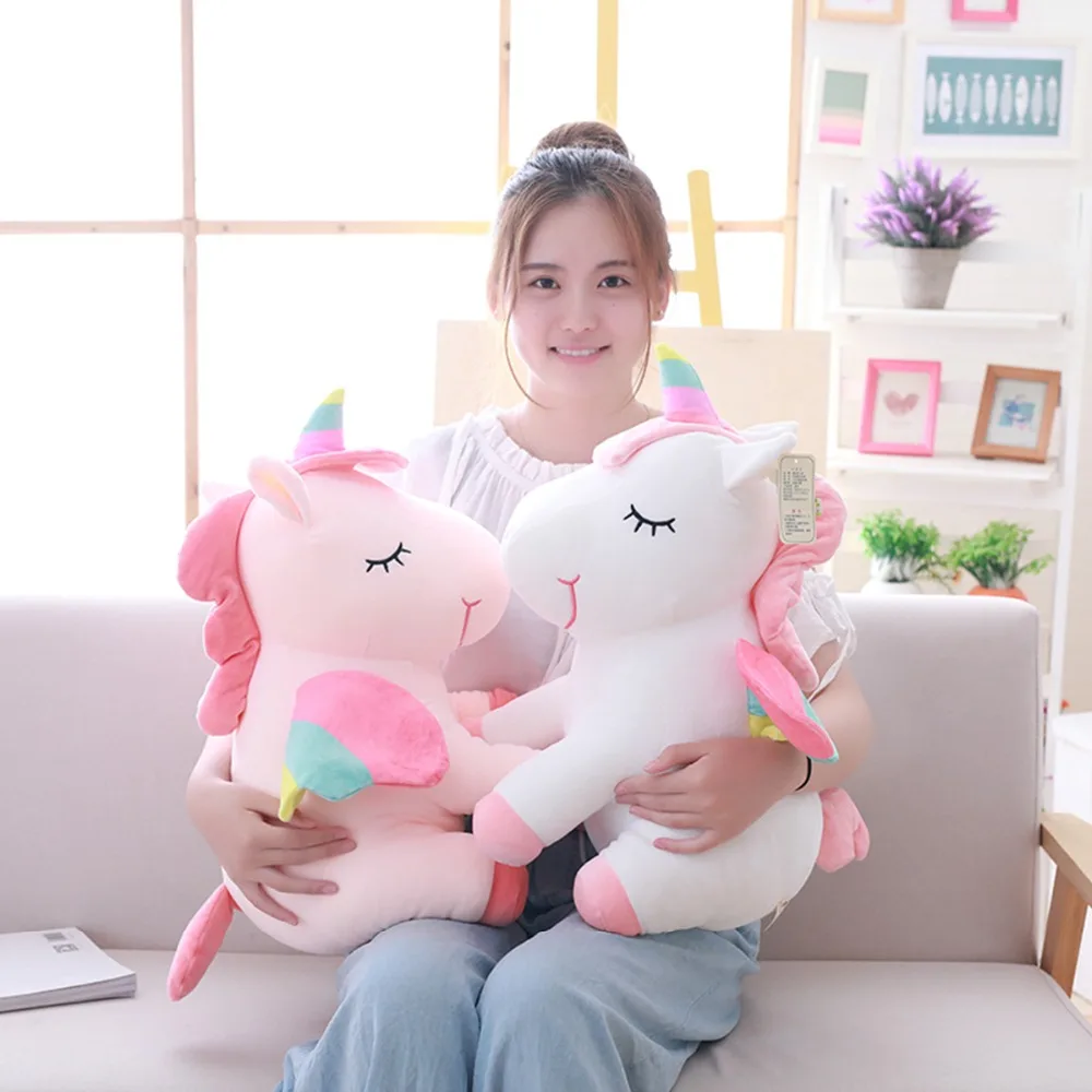 

New Soft Rainbow Unicorn Plush Toy Adorable Plush Unicorn Stuffed Animal Unicorn Plush Toys Brand For Children Christmas Gift
