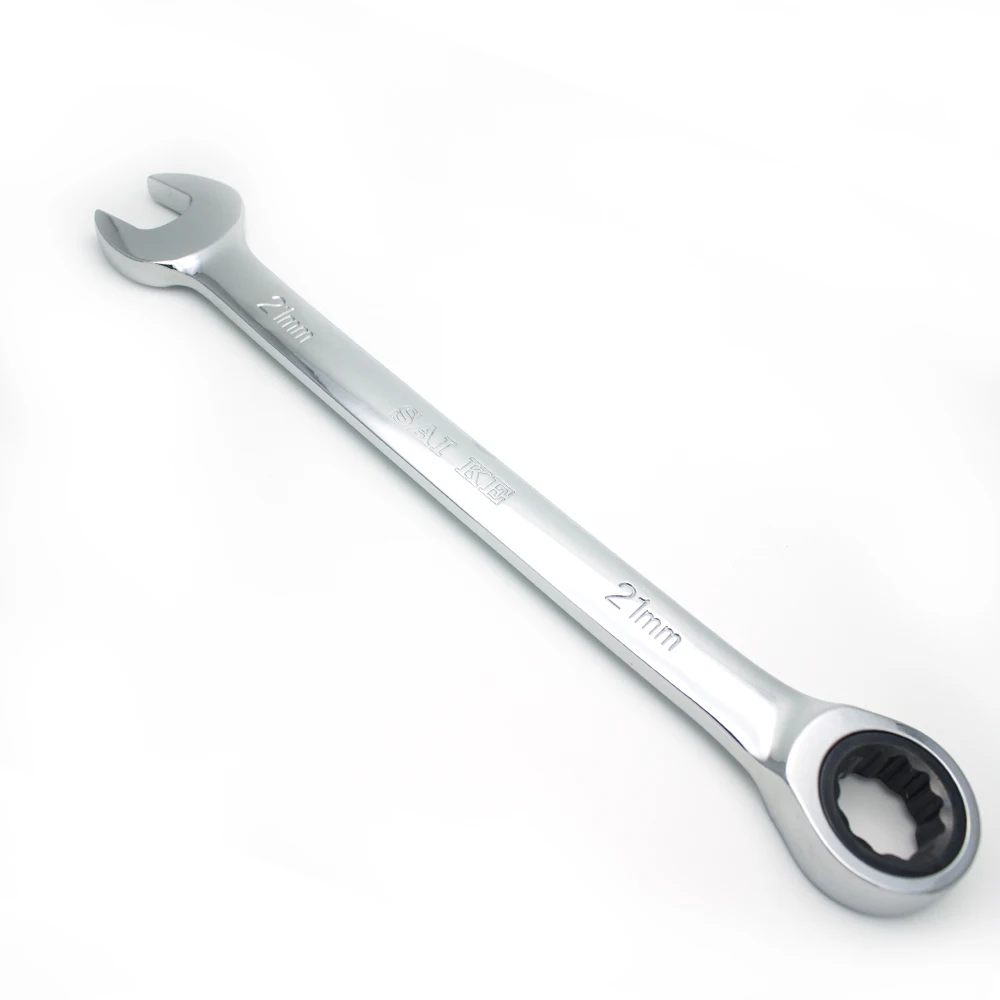 Набор ключей с трещоткой комплект гаечных открытым концом и кольцом 21 мм|ratchet handle