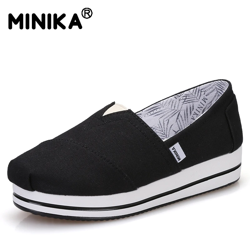 Minika женская обувь лоферы на плоской подошве Повседневная дышащая Женские туфли