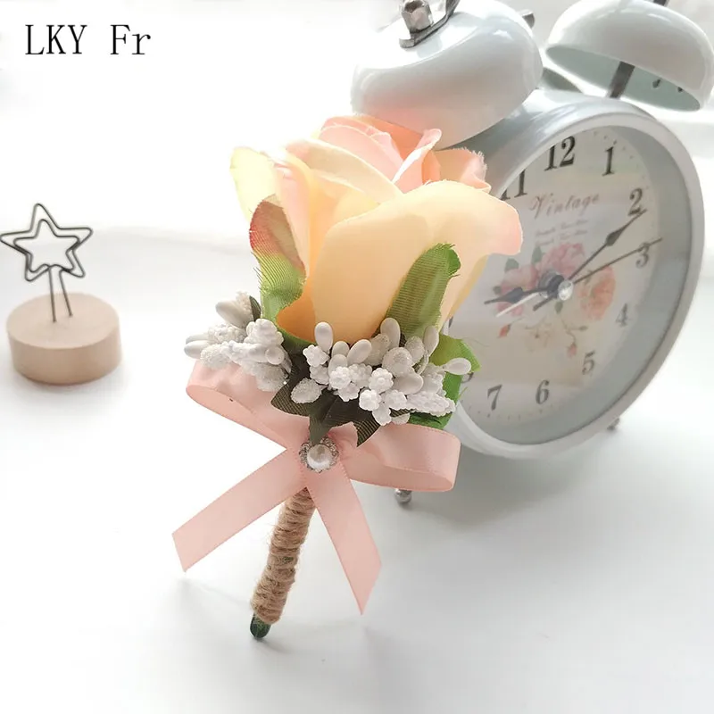 LKY Fr бутоньерка с цветами свадебная для жениха подружки невесты| |