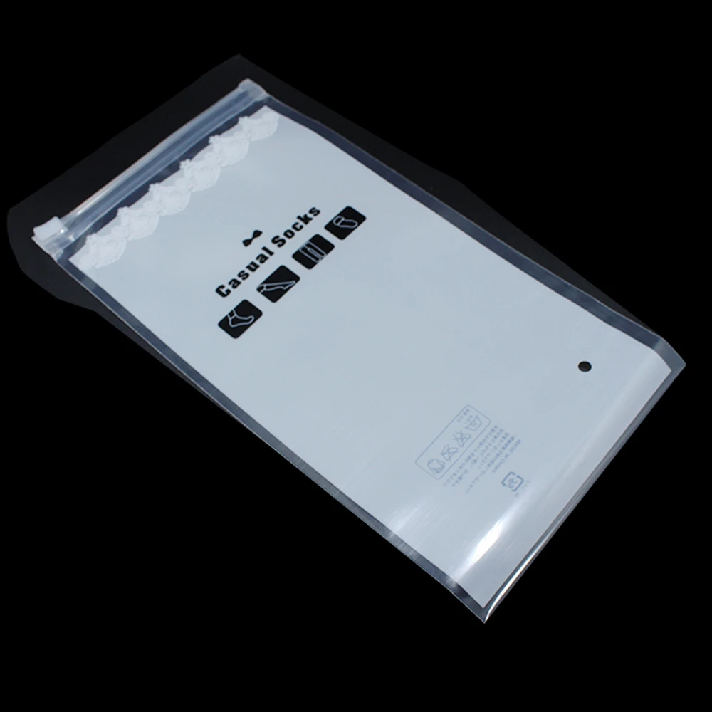 DHL 350 шт./лот белые красные пластиковые застежка молния сумка нижнее белье носки