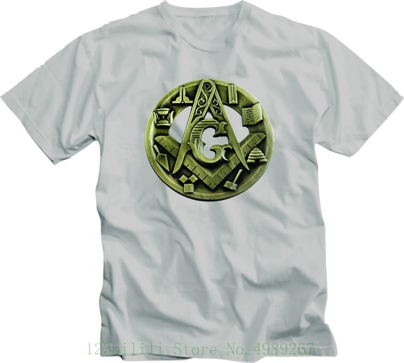 Freemason рубашка масонские рабочие инструменты спереди Логотип Футболка гордость