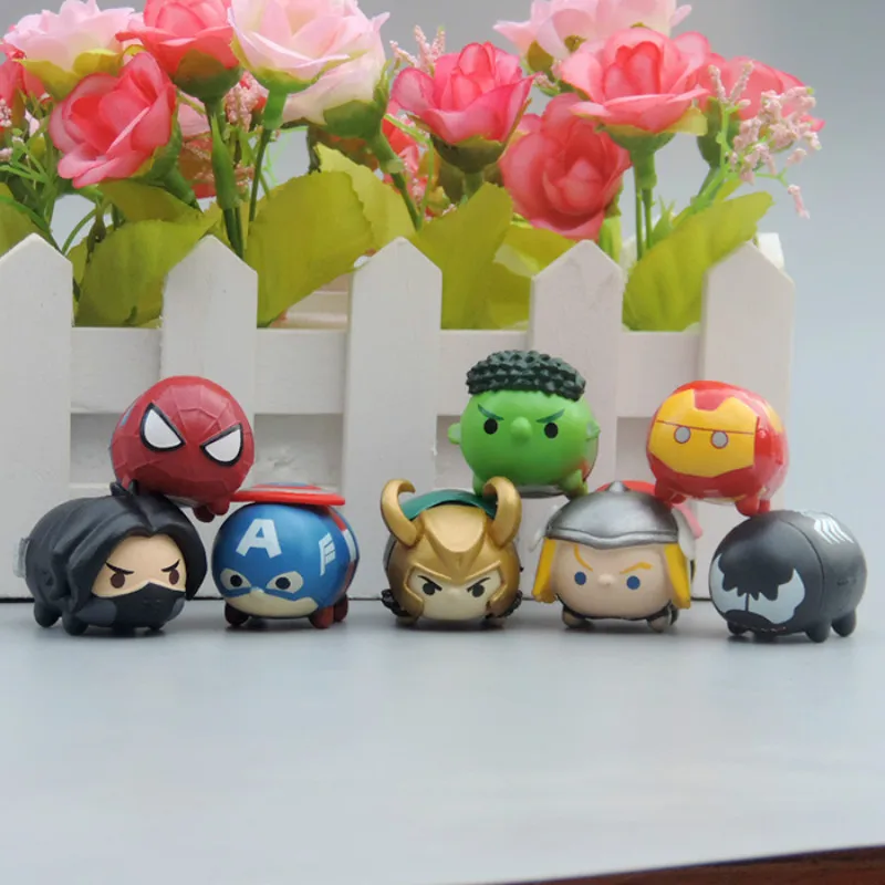 Дисней Марв Мстители ЦУМ фигурка супергероя серии капитан, Человек-паук Ironman Тор танос ПВХ экшн куклы игрушки, подарки для детей
