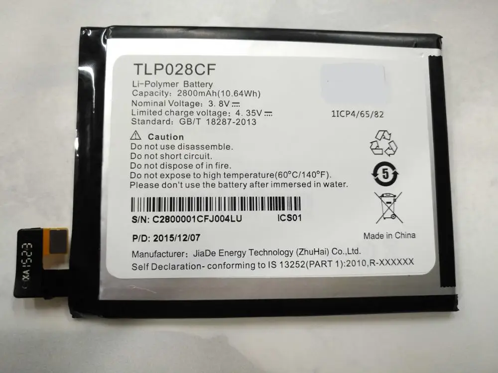3.8V New High Quality TLp028CF 2800mAh Battery for Alcatel spare battery | Мобильные телефоны и аксессуары
