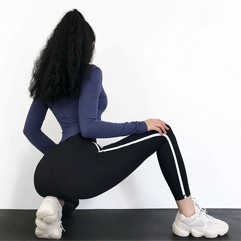 Booty push up синие спортивные Леггинсы с высокой талией красные штаны для йоги супер