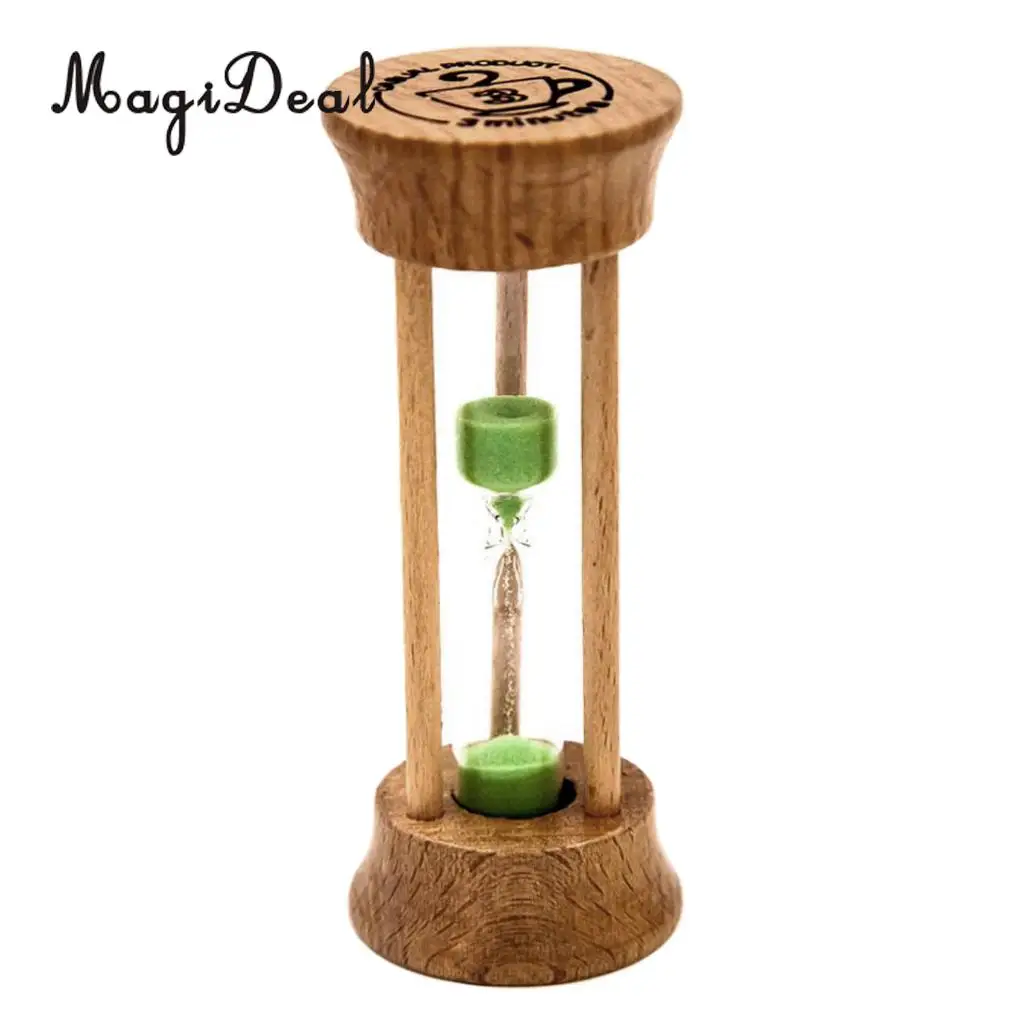 Green MagiDeal 3 mins Песочные часы яйцо кухня приготовления выпечки детей зубная щетка таймер - Цвет: Green
