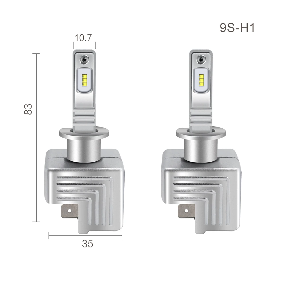 EURS 2 шт. 9S H4 40 Вт 6000LM H4 светодиодный H7 H1 H11 H3 9005 9006 9012 высокого Мощность автомобиль грузовик светодиодный светильник белый автомобильных фар дальнего/ближнего света