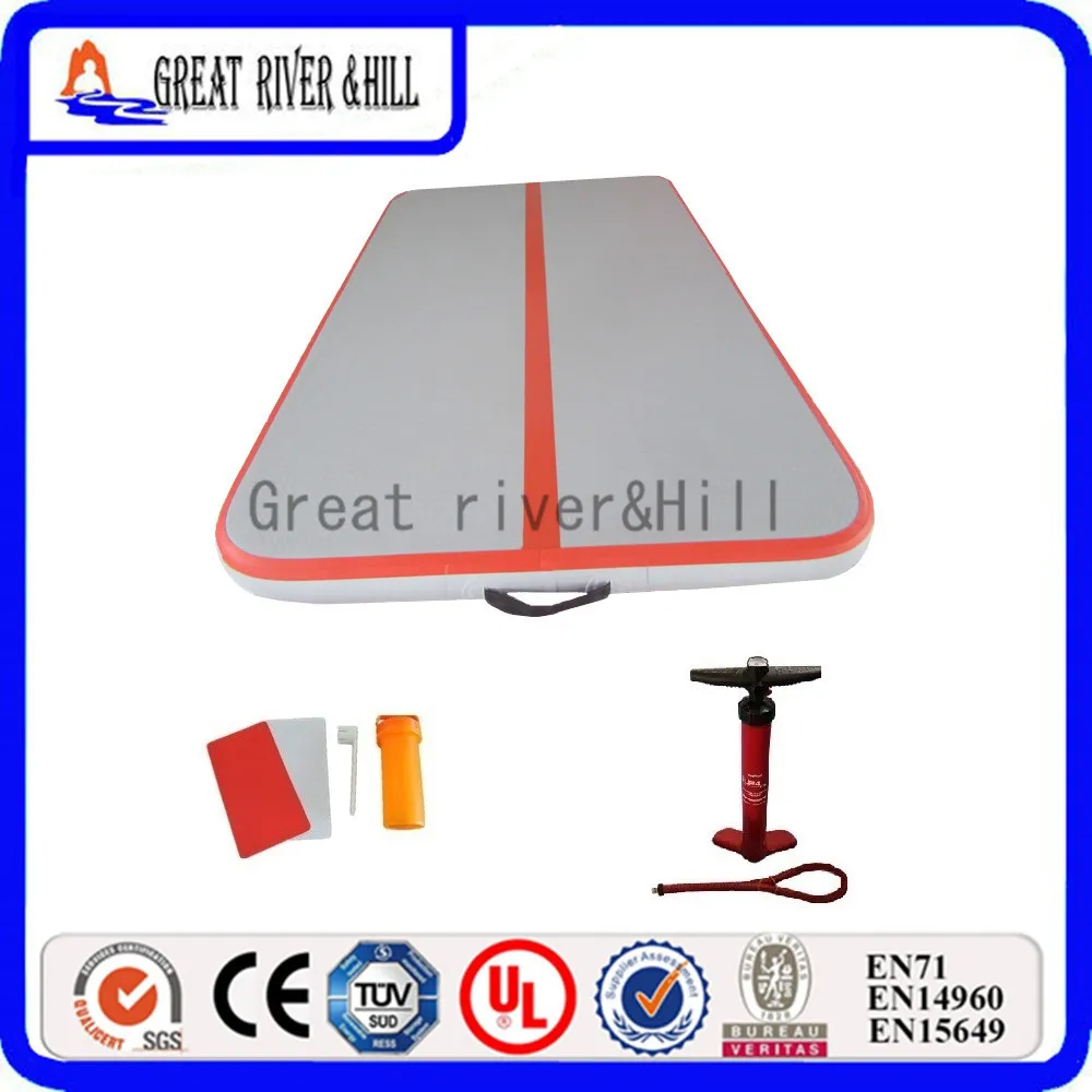 

Great river hill fitness mat inflatable air track suit for kids orange 2m x 1m x 10cm