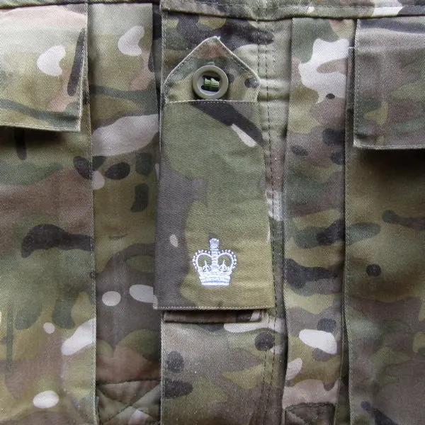 Британская армейская вышивка Мультикам MTP основные белые ранговые горки Военная