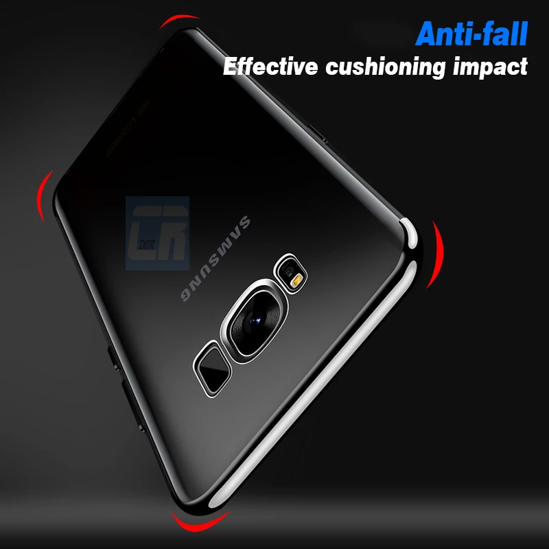 DCR ударопрочный роскошный мягкий ТПУ чехол для телефона samsung Galaxy S8 S9 S7 S6 Edge Plus Note 8 7 силиконовый чехол-накладка