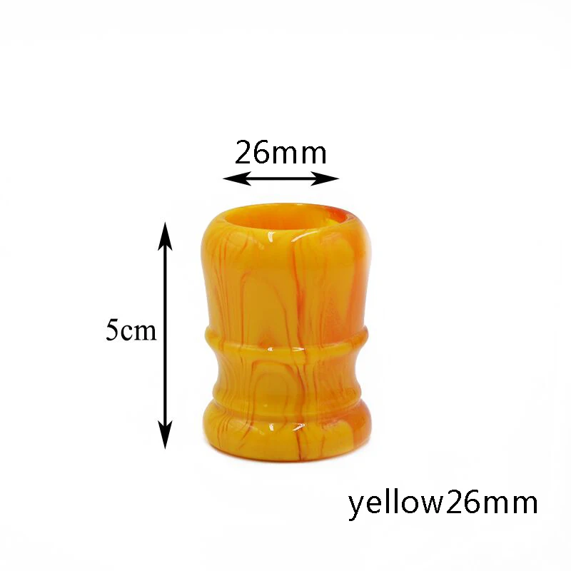 yellow26mm DScosmetic 26 мм 30 мм кисть для бритья из смолы, подходит для барсука, волос, узлов, синтетических волос, щетка для волос - Цвет: yellow26mm