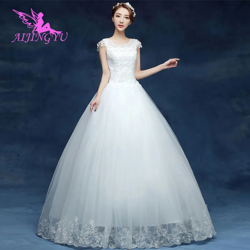 

AIJINGYU wedding dresses long party cheap weddingdress 2021 formal dress women elegant WU127