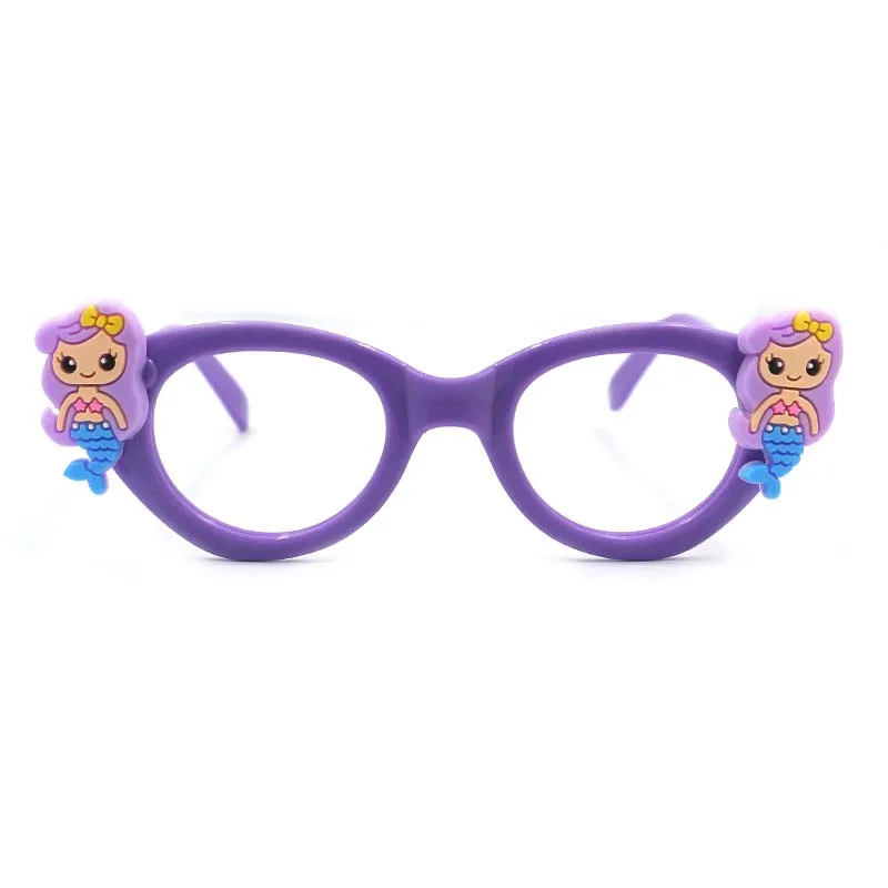 1pc Glasses Frames 6 1 шт. очки русалки рамки Русалочки украшения для праздника День Рождения украшения детский душ поставки подарок для девочки - Цвет: 1pc Glasses Frames 6