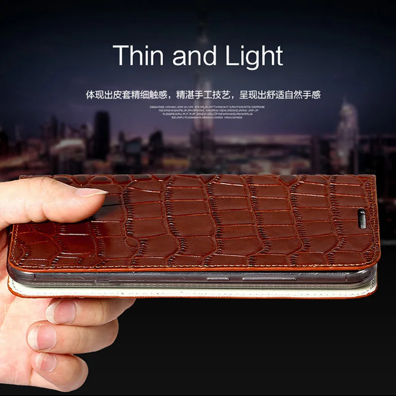 Брендовый чехол для телефона wangcangli из натуральной кожи крокодиловая кожа