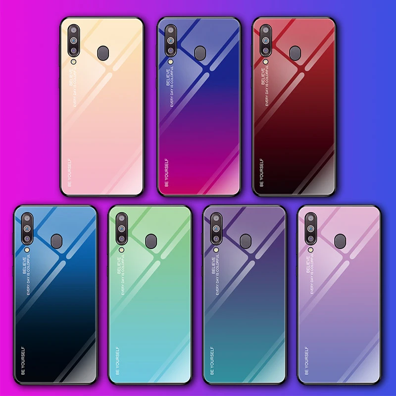 Чехол из закаленного стекла для Samsung Galaxy S8 S9 S10 плюс S10e A50 A30 70 A7 J6 A8 2018 Note 8 9 M30 M20