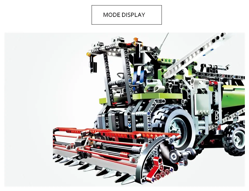 Technic серия 1107 шт. комбайн ДРАГСТЕР Модель Кирпичи Строительные блоки игрушки для детей Совместимые наборы создателей
