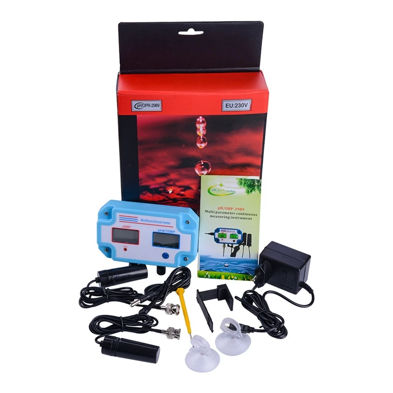 3 In 1 Ph/Orp/Temp Water Quality Detector Ph Controller Relay Plug Replaceable Electrode Bnc Type Probe Tester E | Инструменты