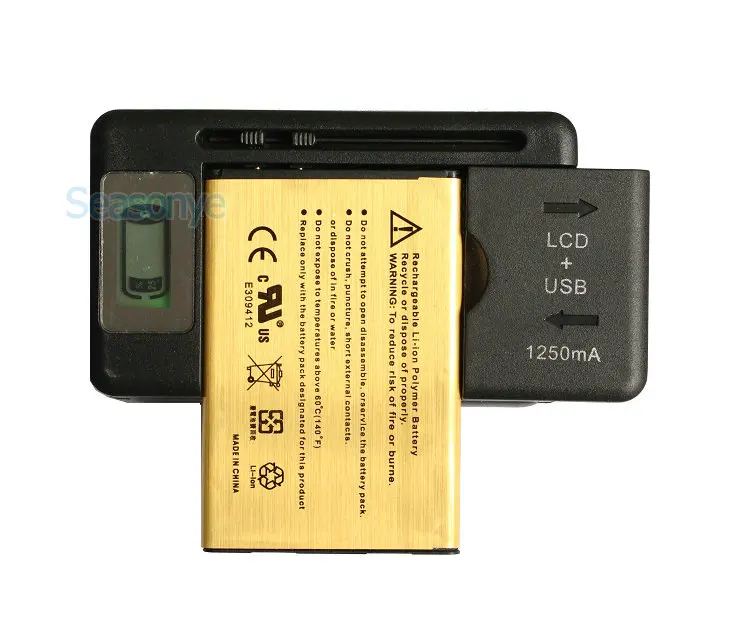Seasonye 2450mAh BL-44JN Золотая запасная батарея + зарядное устройство для LG Optimus Black P970 MS840 L5