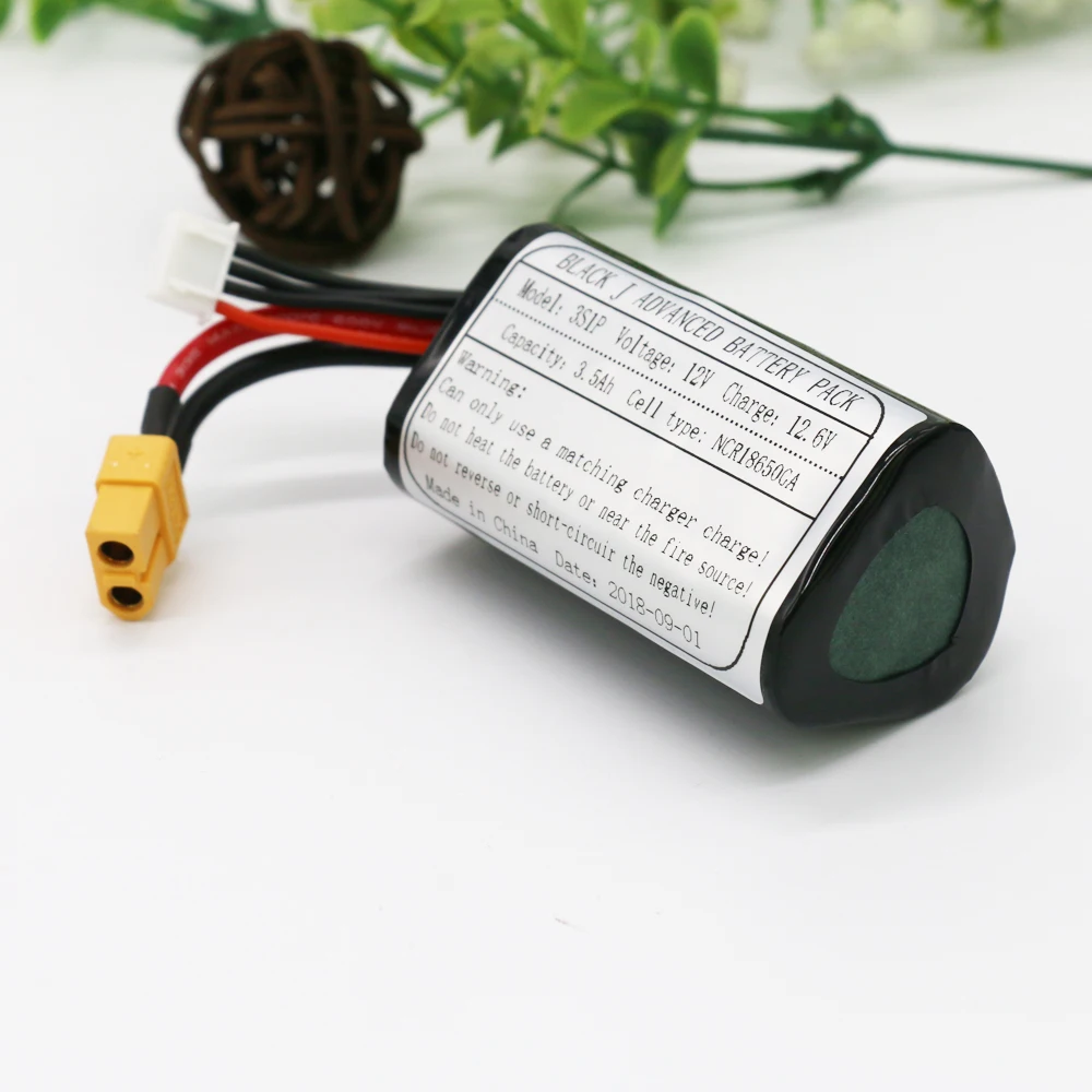 KLUOSI БПЛА перезаряжаемый 12vli-ion аккумулятор 11,1 V/12,6 V 3.5Ah 3S1P использование одной ячейки NCR18650GA комбинация для различных дронов