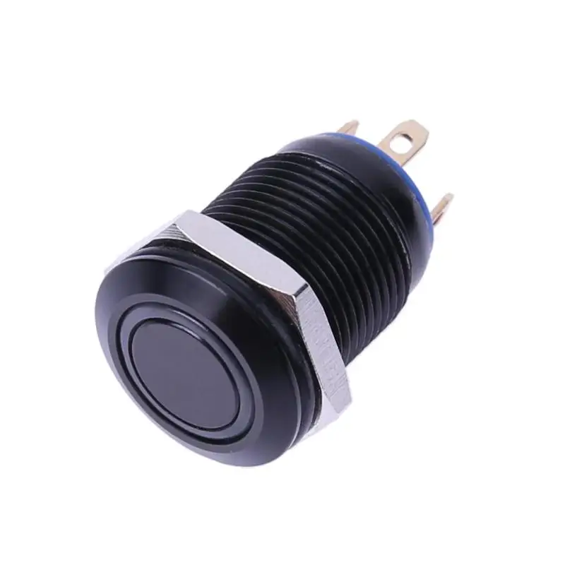 Новинка 12 мм водонепроницаемая верхняя Металлическая Кнопка ВКЛ-ВЫКЛ с круглой