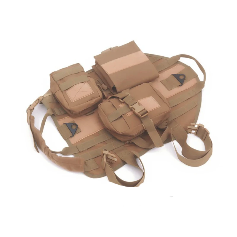 Тактический Военный нейлоновый тренировочный жилет для собак Airsoft 1000D