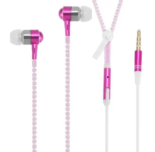 Светится в темноте металлические наушники С микрофоном светящиеся молния