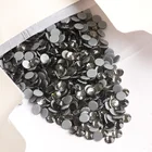 YANRUO 2058HF SS16-SS30, черный бриллиант, горячая фиксация, термальные самоклеящиеся стразы, камни и кристаллы для рукоделия