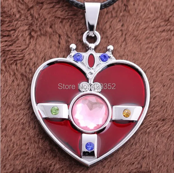 Новое модное японское аниме ожерелье высокого качества из сплава в форме сердца