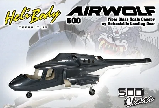 Новая версия airwolf 500 весы Fuselage Bell 222 TREX 500E вертолет с втягивающими и металлическими