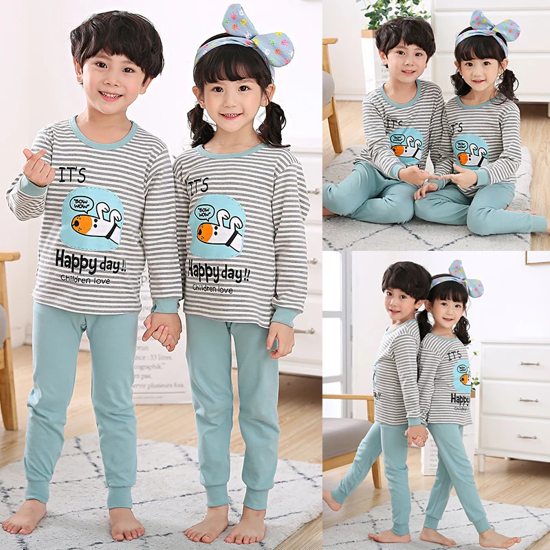 

2019 New Baby Clothing Set Toddlers Children Sets Baby Boys Girls 2 Pcs Cute 100% Cotton Sleepwear Clothing Baby Home Clothes