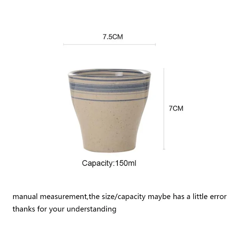 2 шт./лот 150 мл керамическая чашка для чая в японском стиле винтажная воды посуда