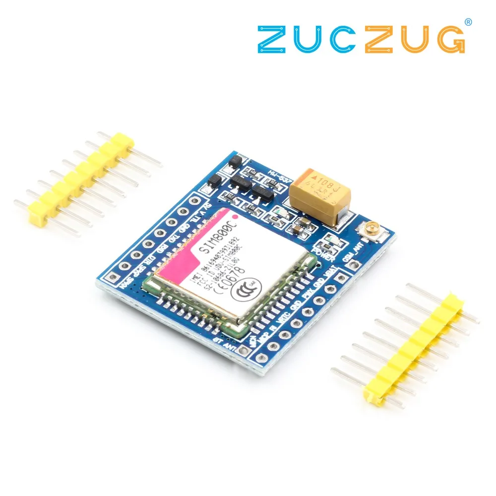 SIM800C GSM GPRS модуль 5 В/3 3 в TTL макетная плата IPEX с Bluetooth и TTS STM32 C51|Интегральные схемы| |