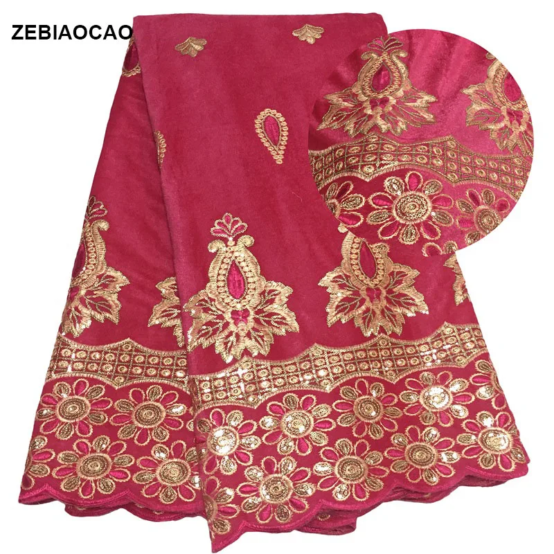 Акция! 1 ярд африканская кружевная ткань высокого качества бархат французская