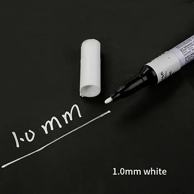 1 point 0mm white SAKURA маркеры Маркеры Ручка для письма маркировка пластик/стекло/сталь/дерево/Одежда Дизайн Марка ручка для DIY чертежи товары для рукоделия - Цвет: 1 point 0mm white