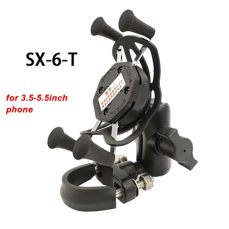 SX-6-T JINSERTA мотоциклетная вилка стержневой кронштейн+ двойная розетка+ X-Grip для Gopro держатель сотового телефона для iphone 7 6s смартфон для Ram - Цвет: SX-6-T