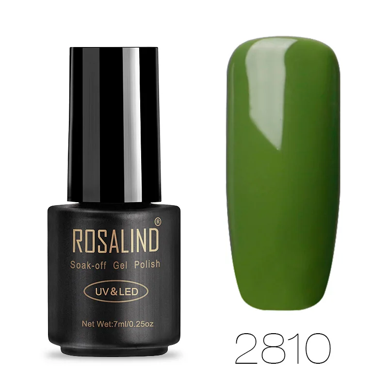 RA2810 ROSALIND лак для ногтей, Гель-лак для наращивания ногтей, впитывающий УФ Полупостоянный светодиодный Гибридный гвоздь для маникюра, гель-лаки - Цвет: RA2810
