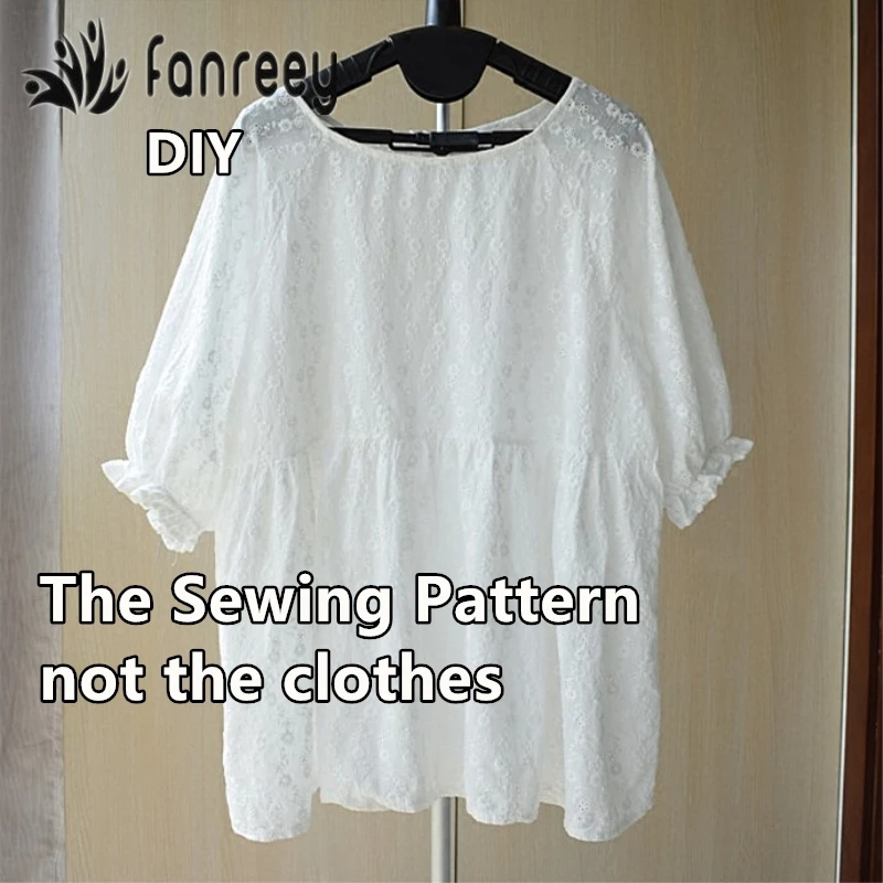 Выкройки рукавов-фонариков из хлопка конопли вышитые для рубашек трафареты