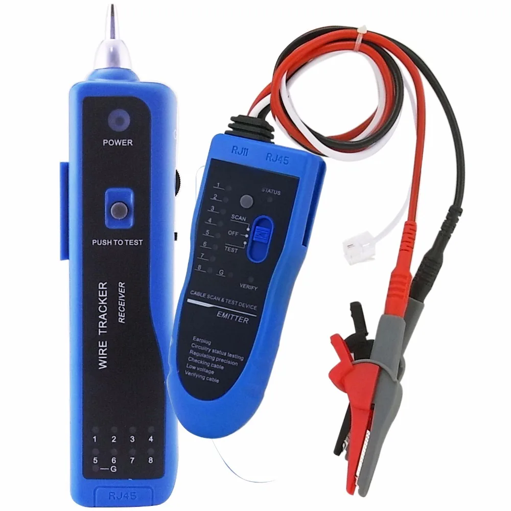 Тестер непрерывности провода тон трекер кабель RJ45 RJ11 телефонный провод