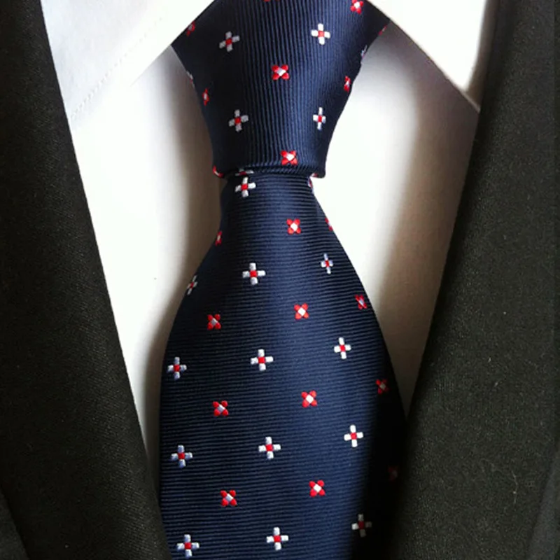 

New High Quality Polyester Men's Business Casual Striped Tie 8cm Wide Fashion Administrative Formal Wear Men's Tie Accessories