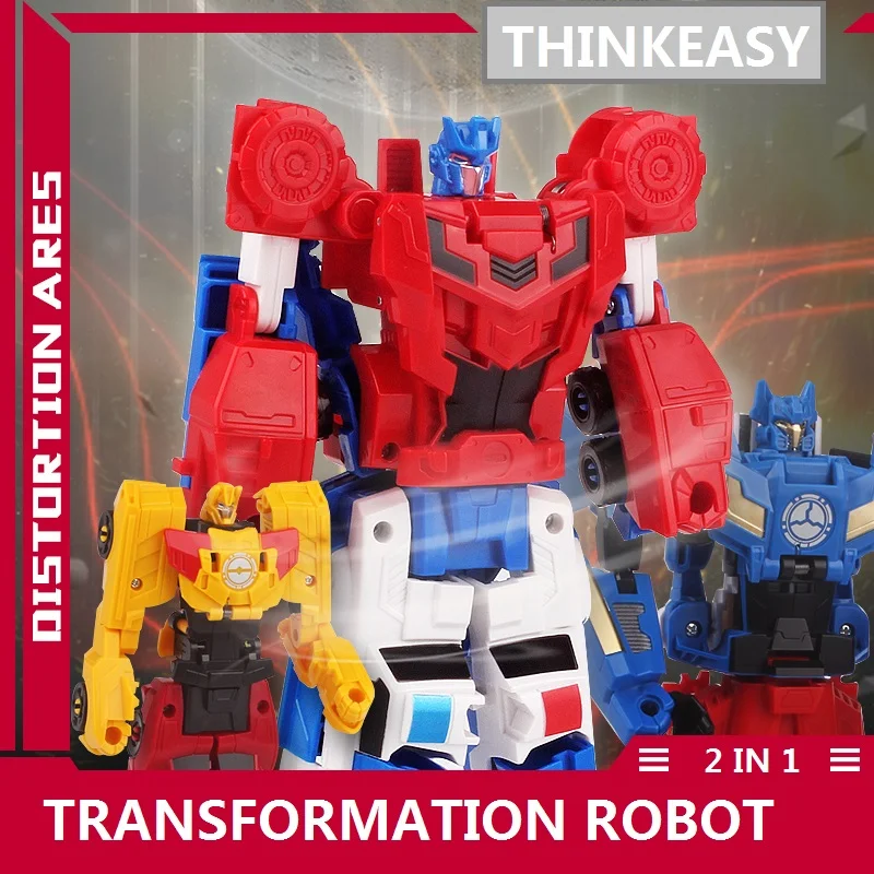 ThinkEasy 2 в 1 с посылка робот трансформер машинки и prime игрушки Фигурки героев