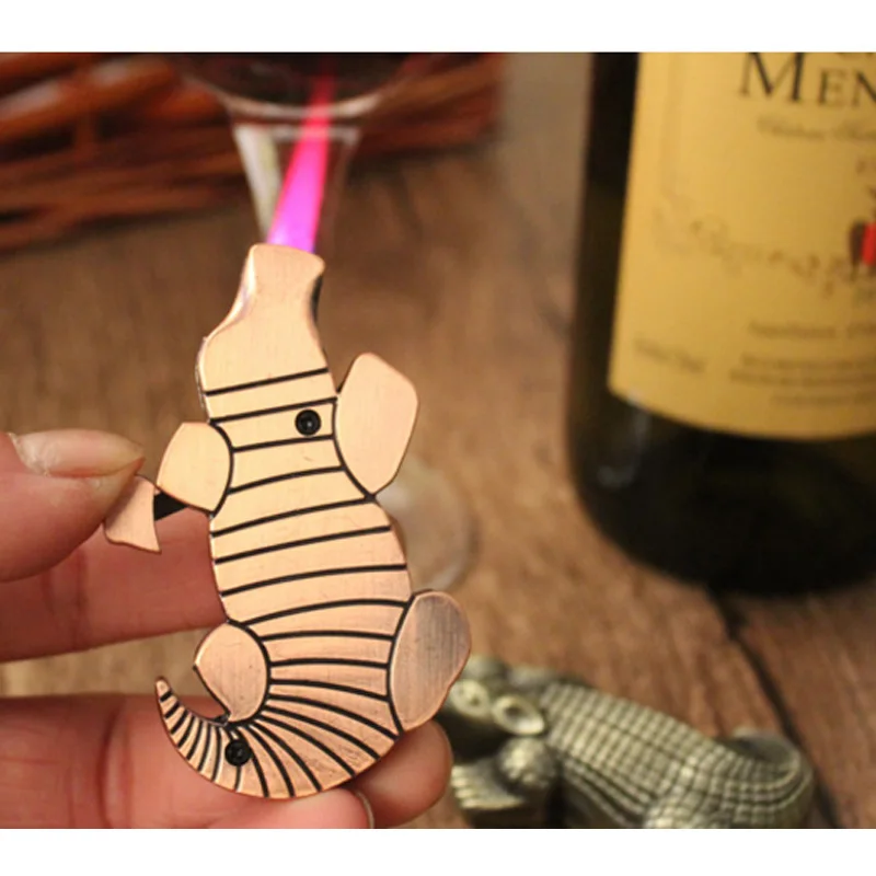 2017 творческая крокодил зажигалки многоразового бутан прикуриватель украшения