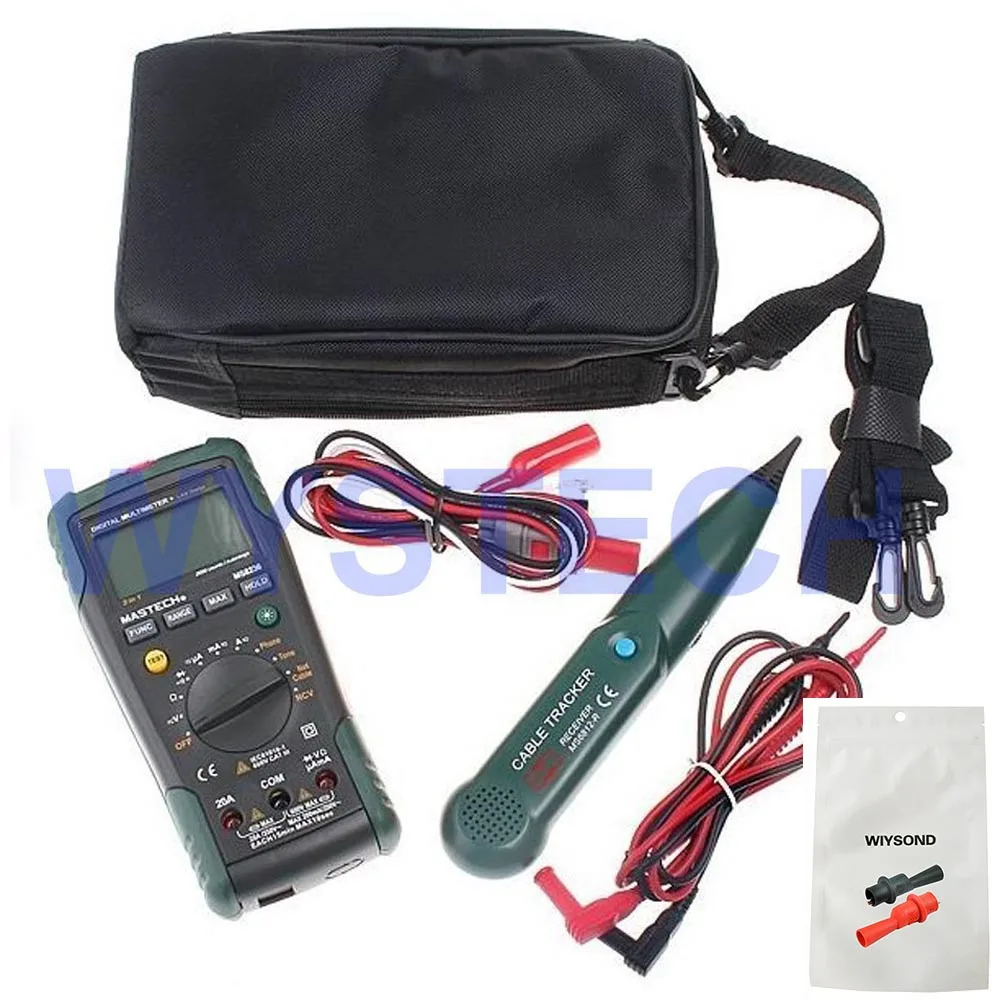 

LM005 MS8236 Digital Multimeter + Telephone Line Tracker Cable Tracer Wire Network Cable Tester / drop post