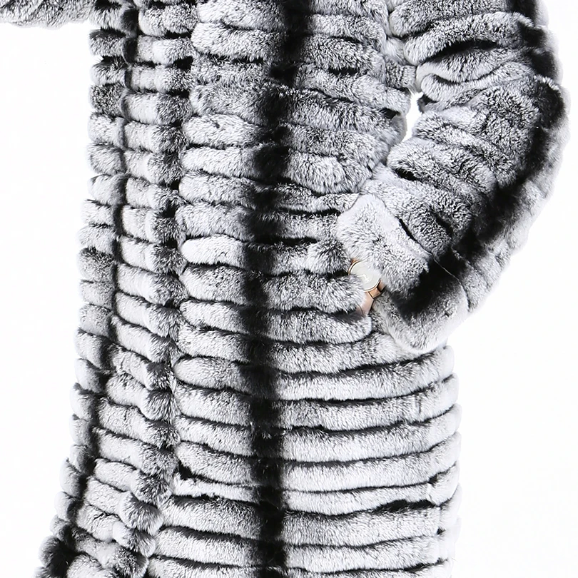 Пальто женское из натурального кроличьего меха модная верхняя одежда кролика