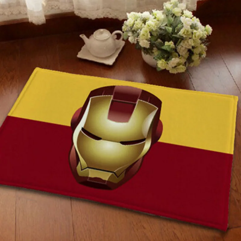 Американский Капитан Avenger Союза Входная Дверь Коврики противоскользящие Фланель