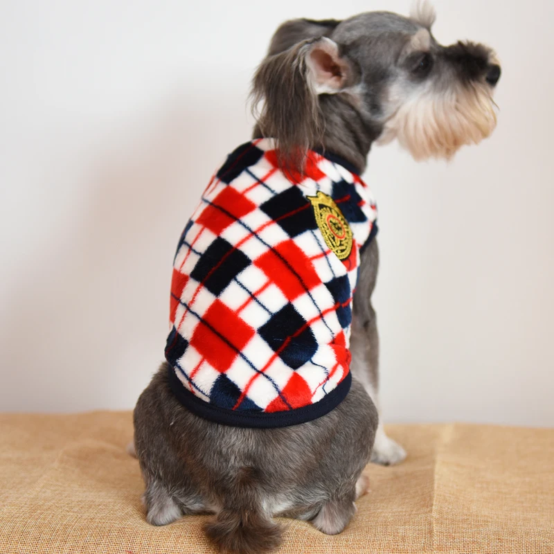 Утепленная теплая одежда для домашних животных маленьких собак кошек мягкий